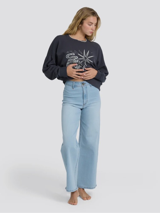 Billabong Denim - Billabong Light Blue High-Rise Wide Leg Jeans